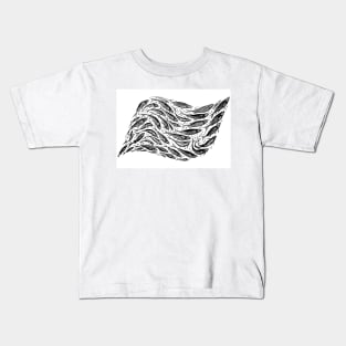 Shoal -black and white Kids T-Shirt